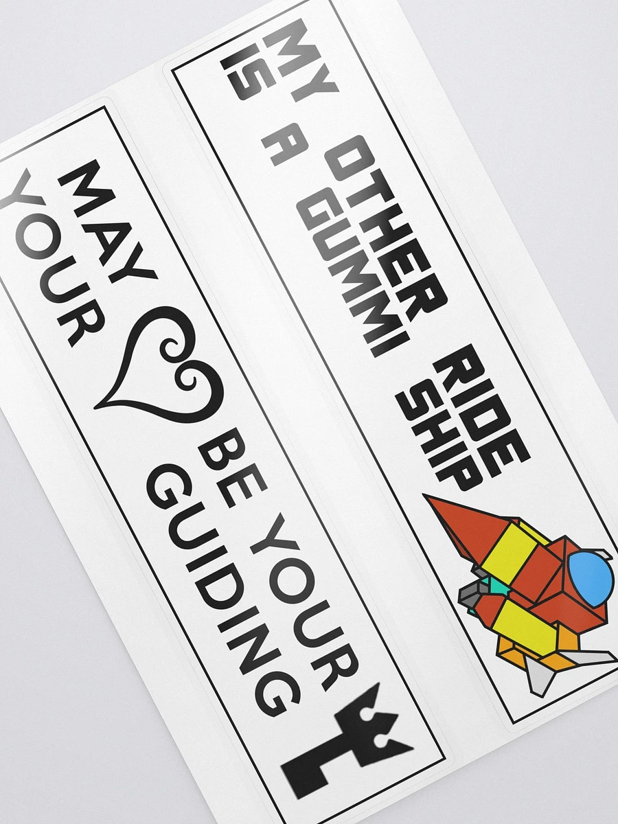 My Other Ride Is A Gummi Ship + MYHBYGK Bumper Stickers product image (2)