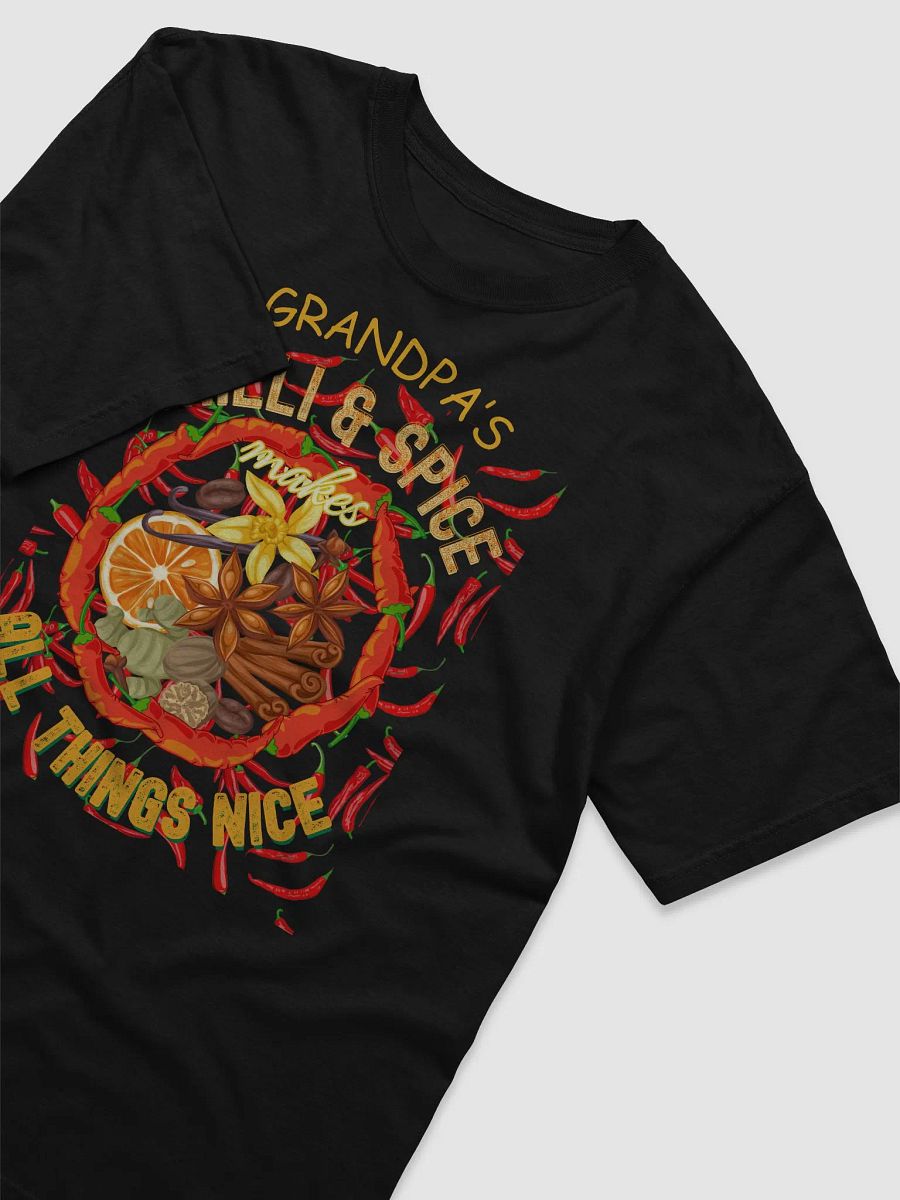 unisex  T shirt grandad depicting ‘Granpa’s Chili and Spice make all things nice '  Perfect gift from grandchildren product image (9)
