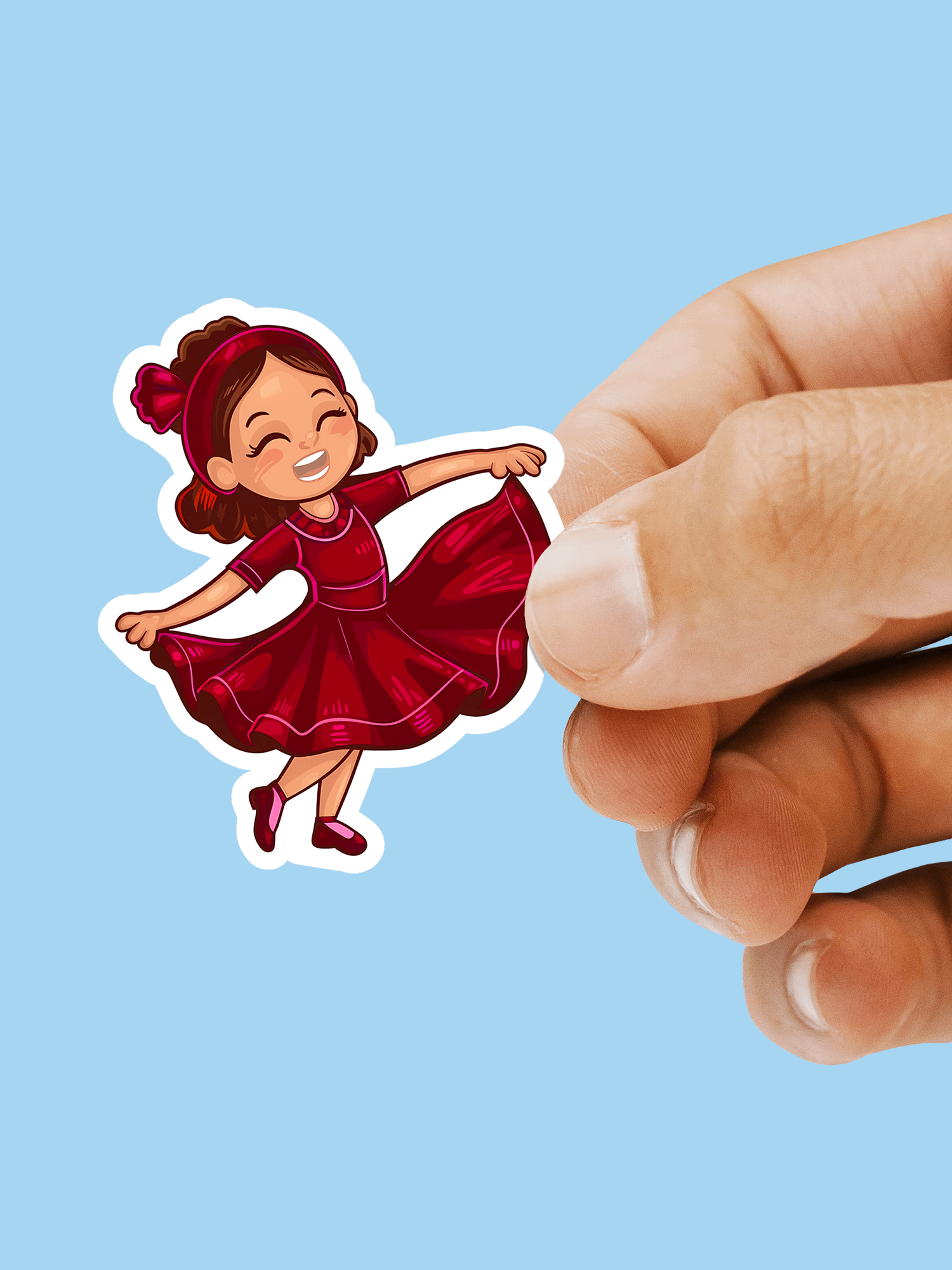 6 Dancing Girls Sticker Set - Digital Download product image (3)