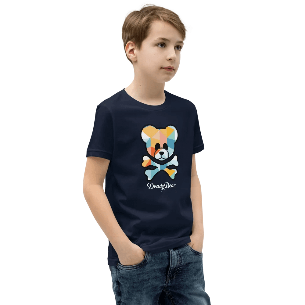 Deady Bear Geometric Design Youth T-Shirt product image (39)