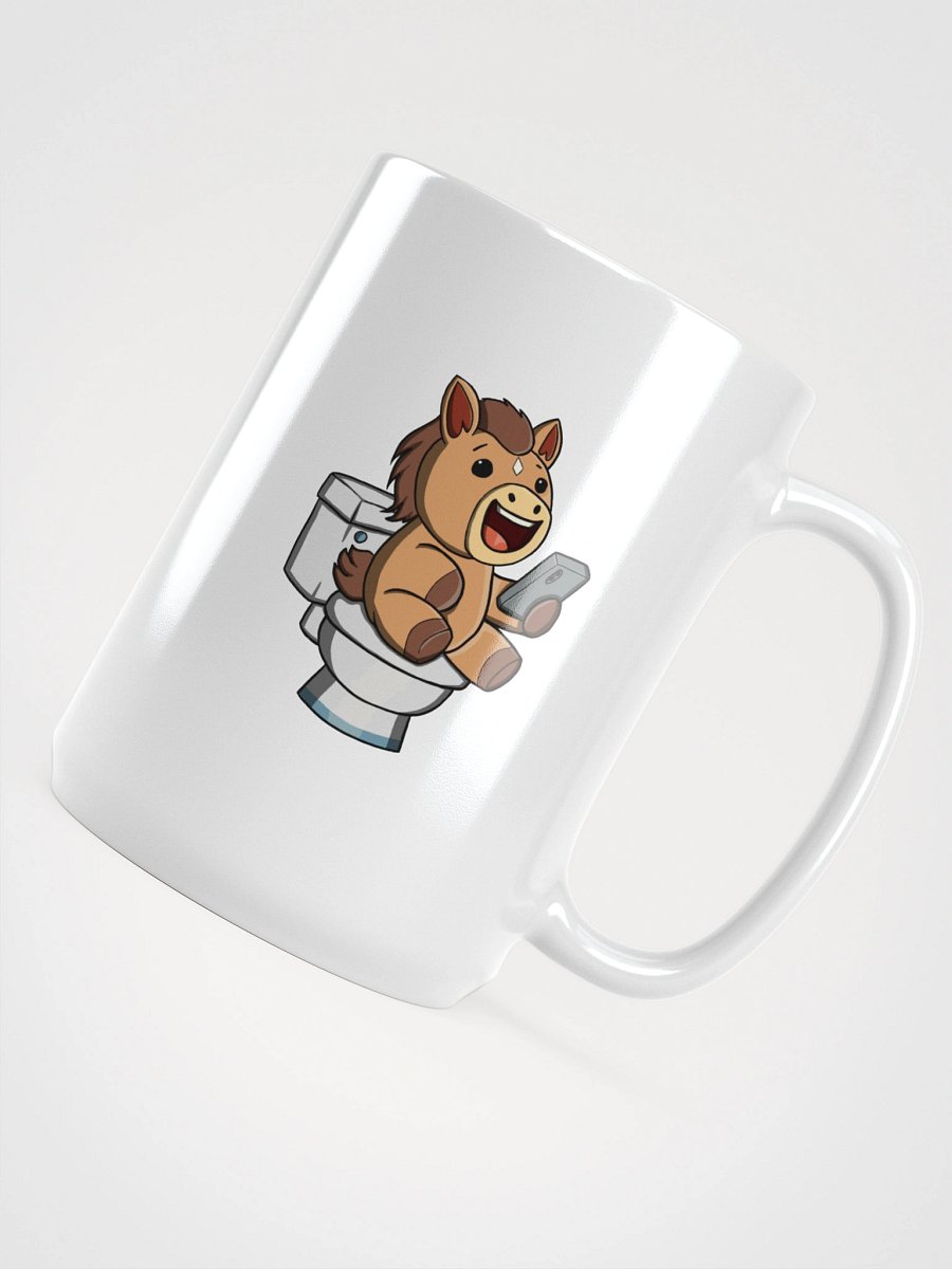 Doomscrolling on the Throne | Funny Horse Toilet Mug product image (4)