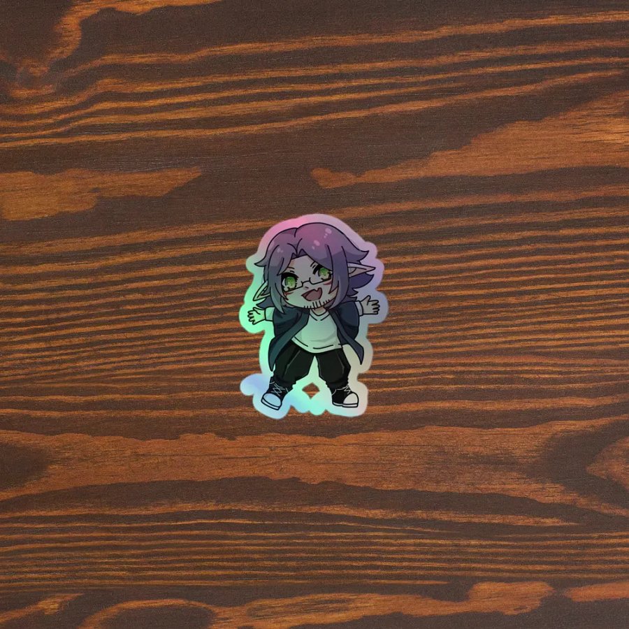 Chibi Goblin King LB Holographic Sticker product image (5)