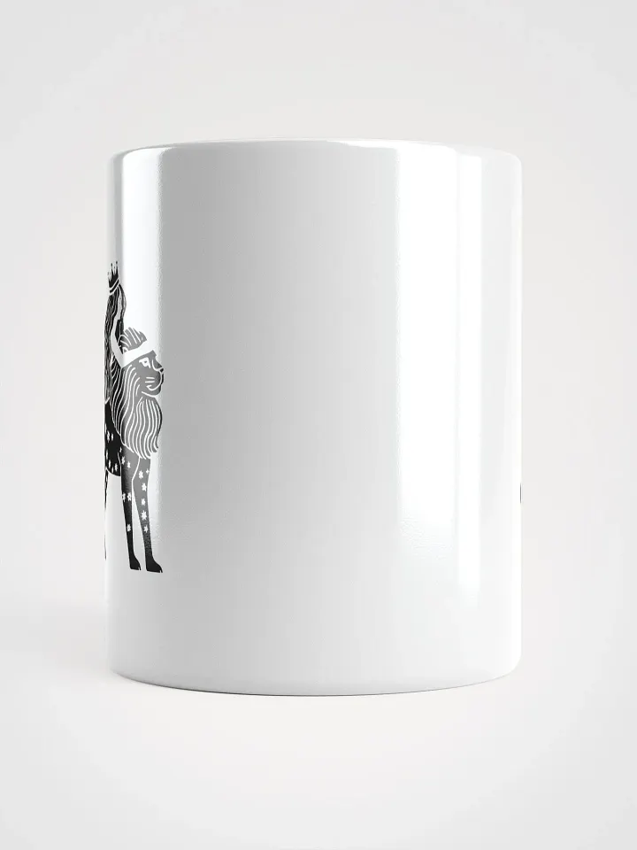 Midnight Reflections Mug - Leo Zodiac Line Art | Lion Star Sign Artwork for Astrology Lovers product image (2)