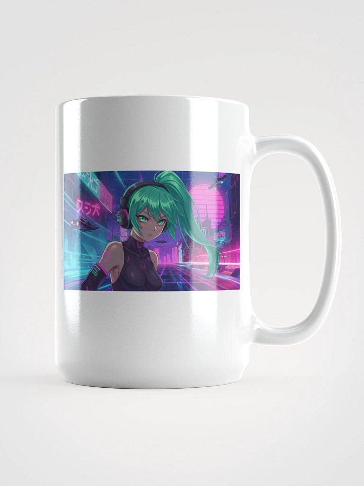 Emerald Harmony - Synthwave Mug ☕🌌🎶 product image (1)