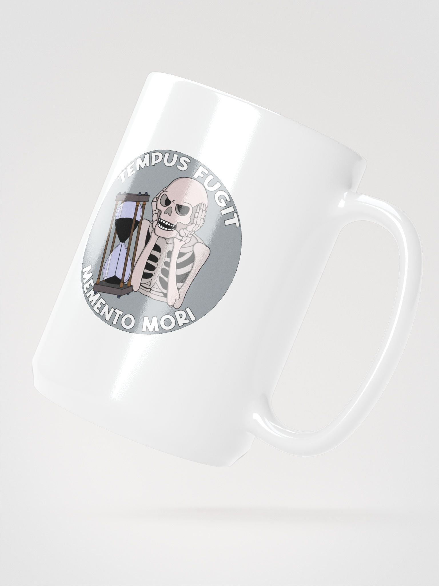 Tempus Fugit Skeleton Memento Mori Hourglass product image (3)