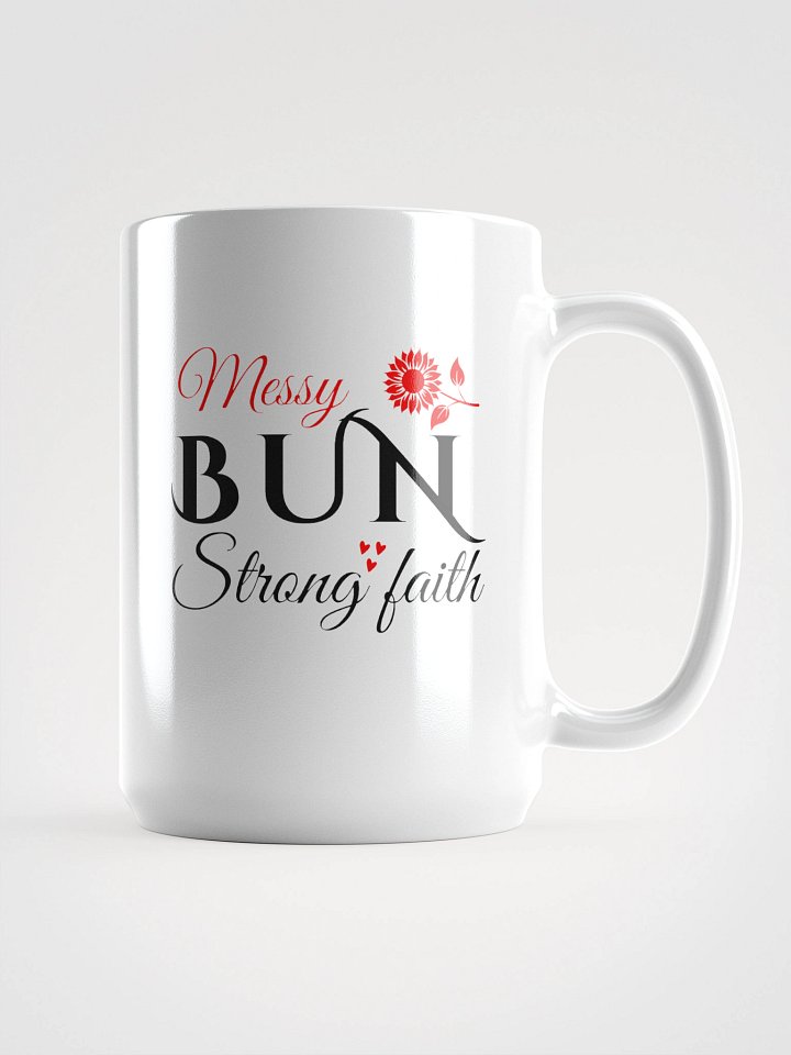 Strong Faith White Glossy Ceramic Mug. product image (1)
