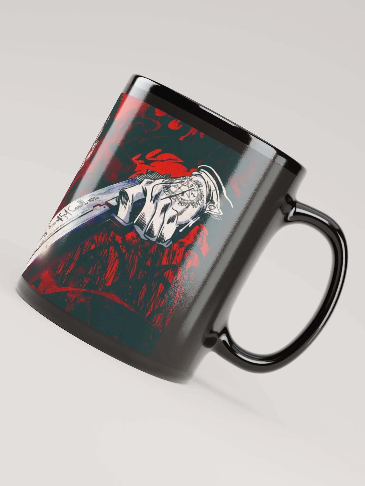 Anime Lover Black Glossy Mug – Perfect for Every Otaku! product image (7)