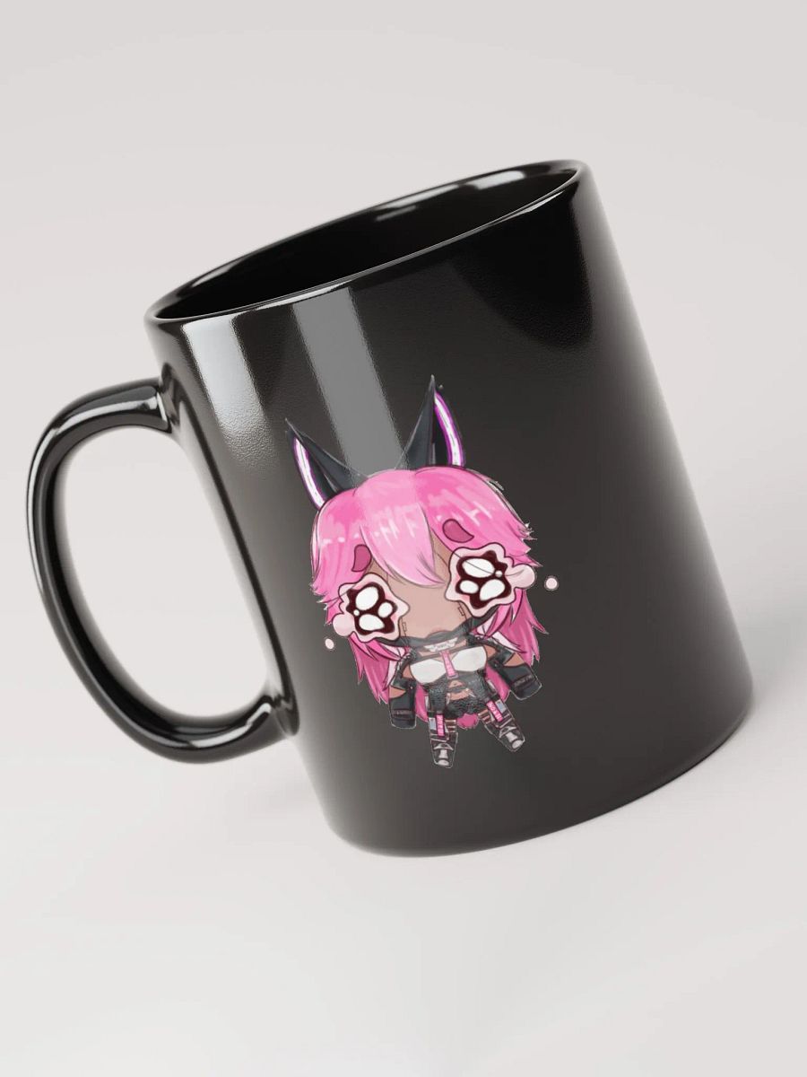 Crying Wolfie Black Glossy Mug product image (3)