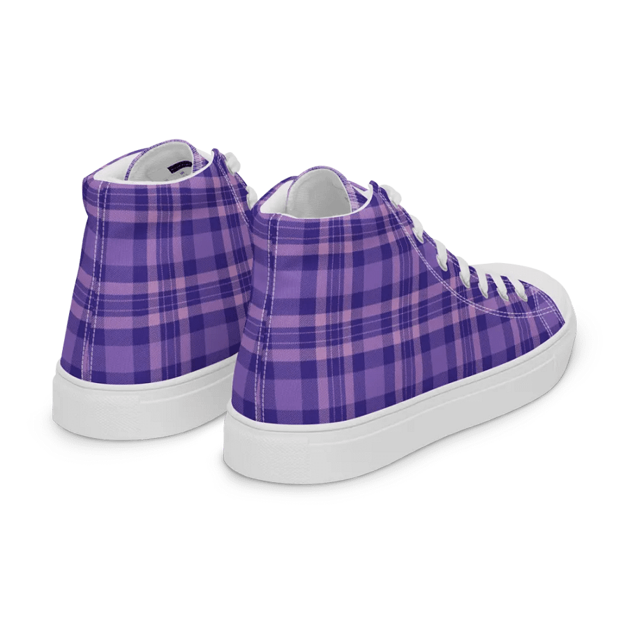 Men's Purple Tartan High Tops product image (6)