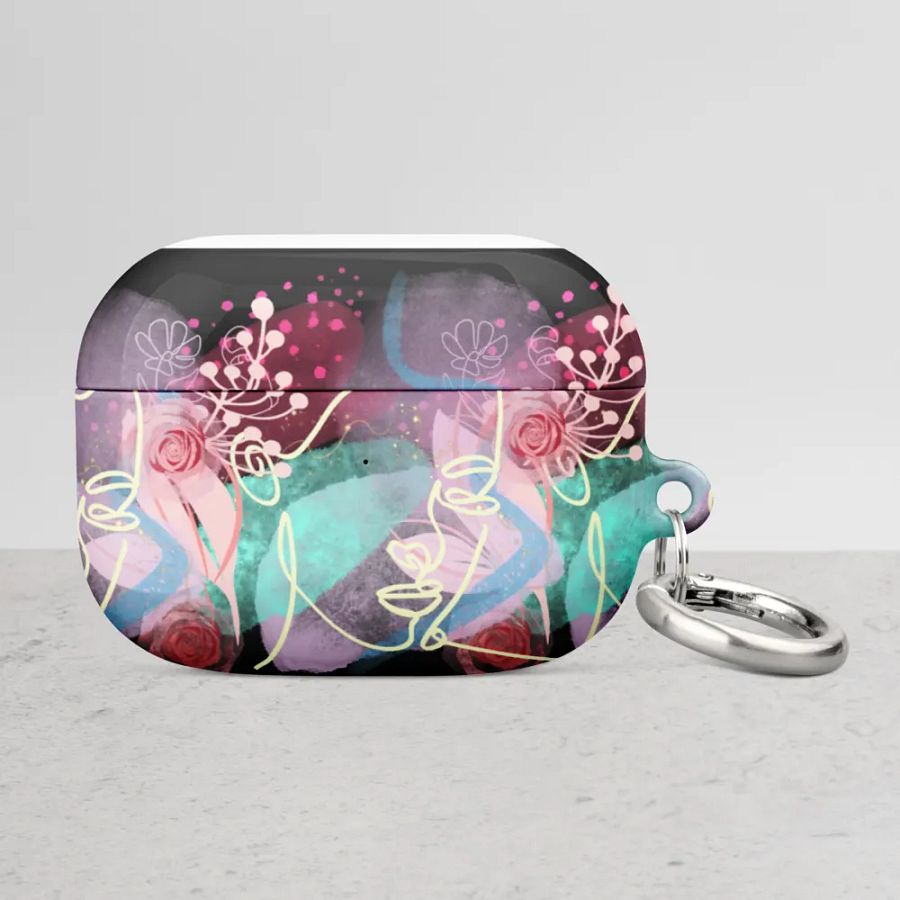 Floral Whirlwind AirPods® Case for the ladies girls teens who love music product image (46)