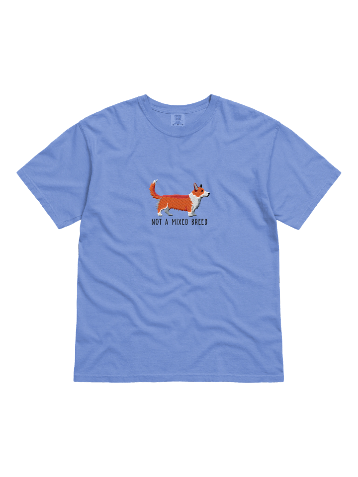 Not a Mixed Breed T-Shirt(Embroidered) of a Cardigan Welsh Corgi(Red) product image (3)