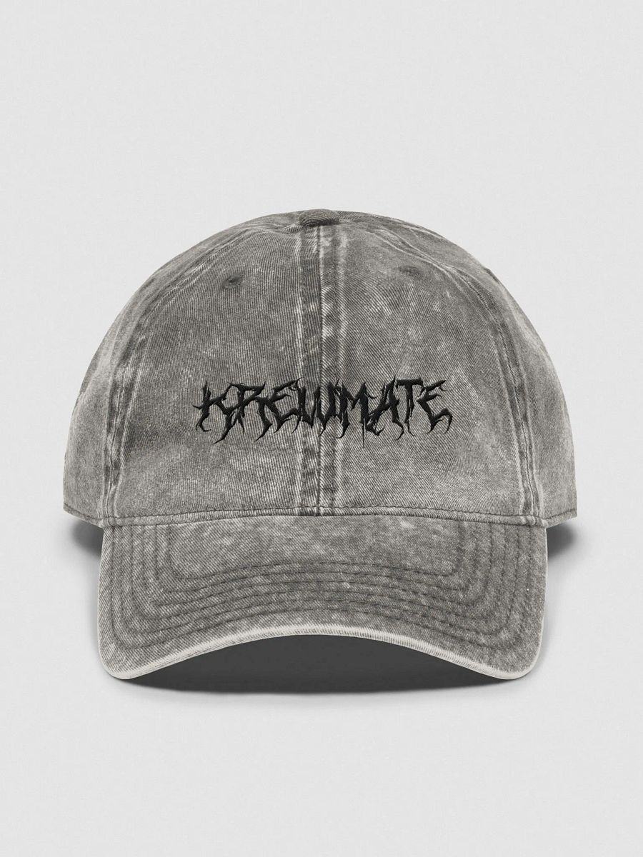 Metal Krewmate Hat - Vintage Wash (Black Logo) product image (1)