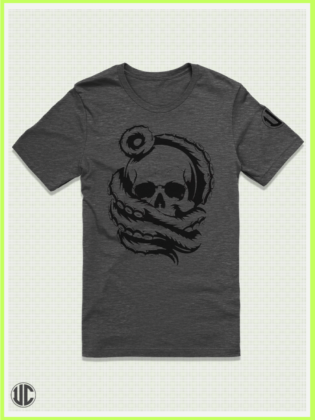 Deep Hold – Ocean Skull Tentacle Graphic T-Shirt product image (1)