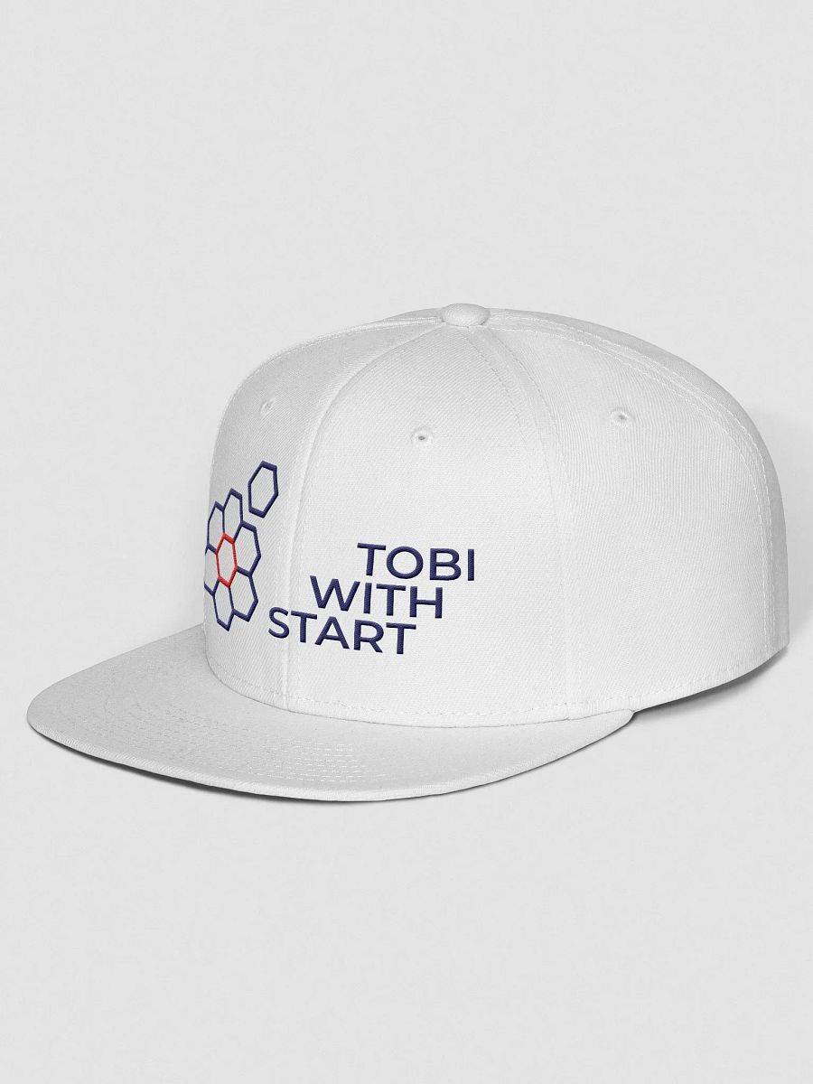 Wool Blend Snapback Cap White product image (2)