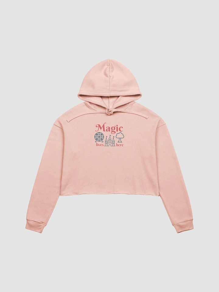 Disney Magical World: Magic Lives Here Disney Attractions Crop Hoodie Peach product image (1)