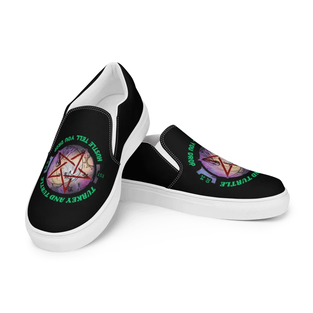 Mystic Pentagram Women's Slip-On Shoes product image (4)