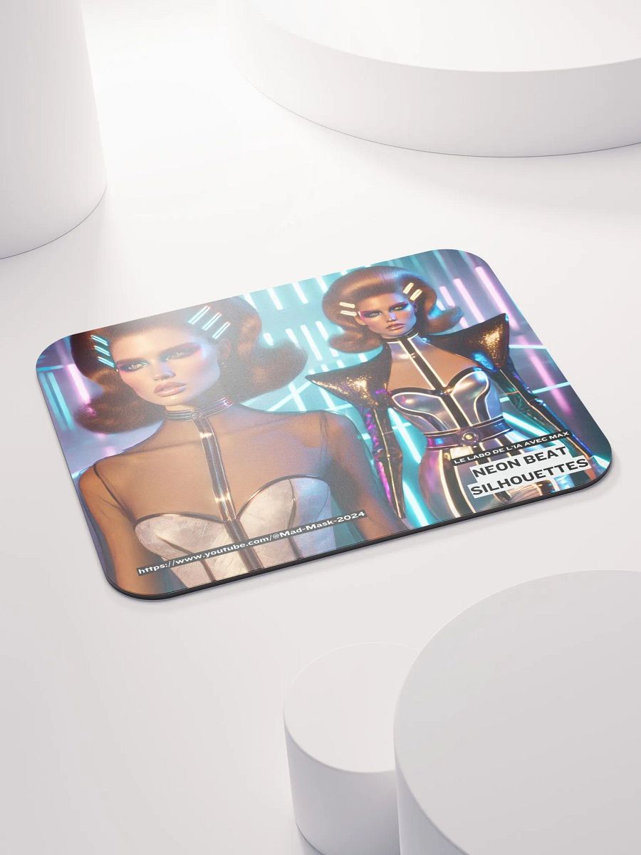 Classic Mouse Pad : Neon Beat Silhouettes product image (4)