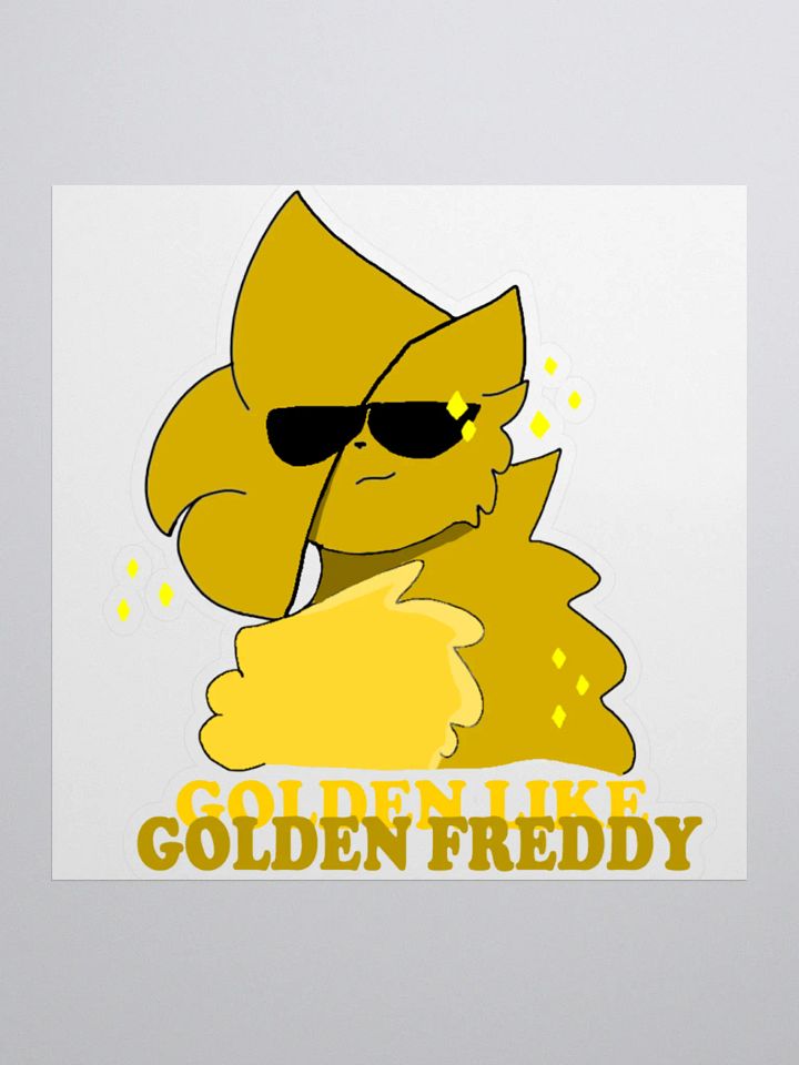 Golden like Golden Freddy Kiss Cut Stickers product image (1)