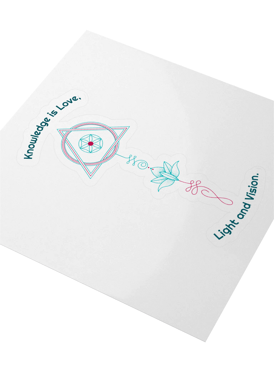Knowledge is Love Geometric Mandalas Sticker product image (3)