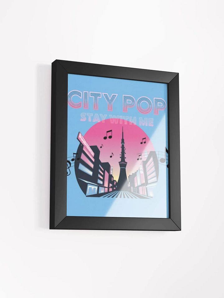 City Pop Framed High-Quality Matte Poster product image (2)