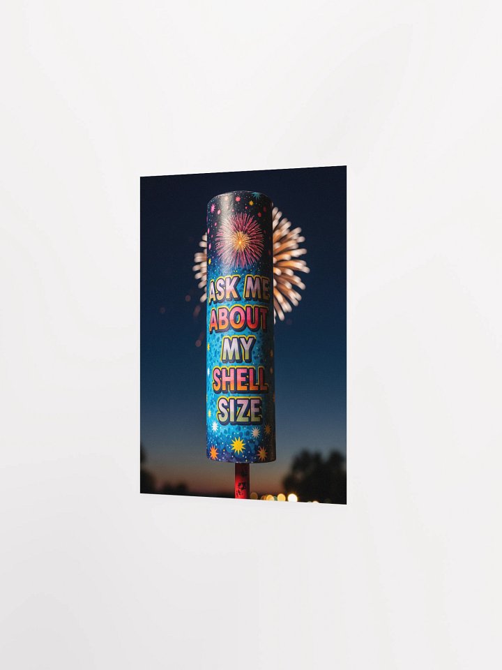 Ask Me About My Shell Size Print product image (2)