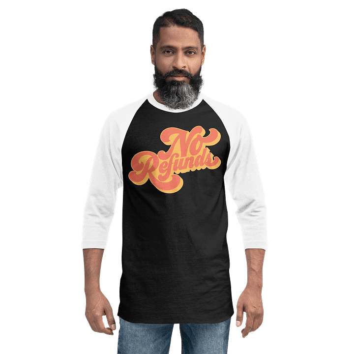 Retro Fine Print Raglan Tee product image (11)