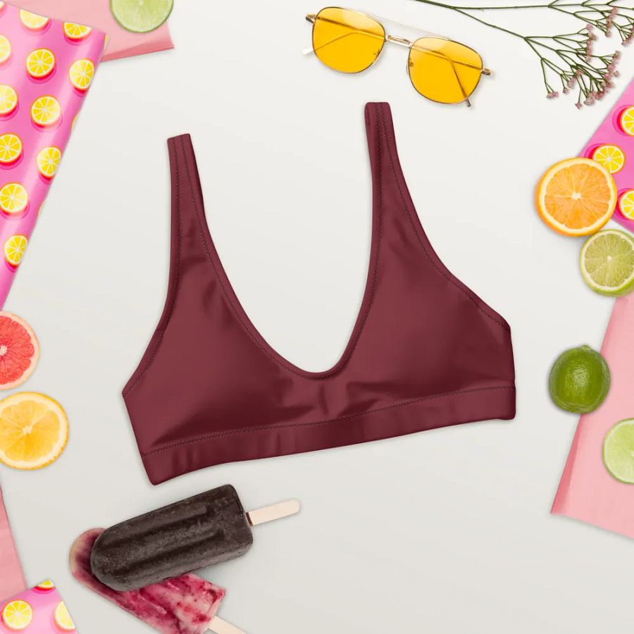 Chocolate Eco-Green Padded Bikini Top product image (4)