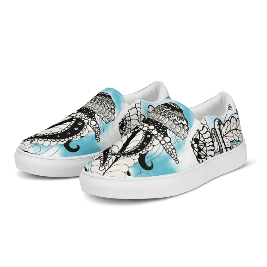 Oceanic Jellyfish Dreams Slip-On Men's Canvas Shoes product image (5)