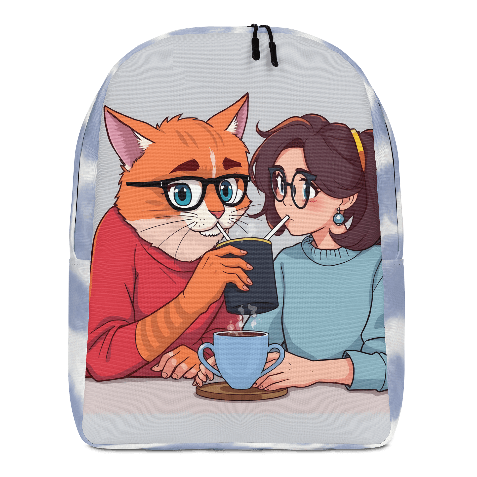 Minimalist Backpack-Purrfectly Brewed for Two product image (1)