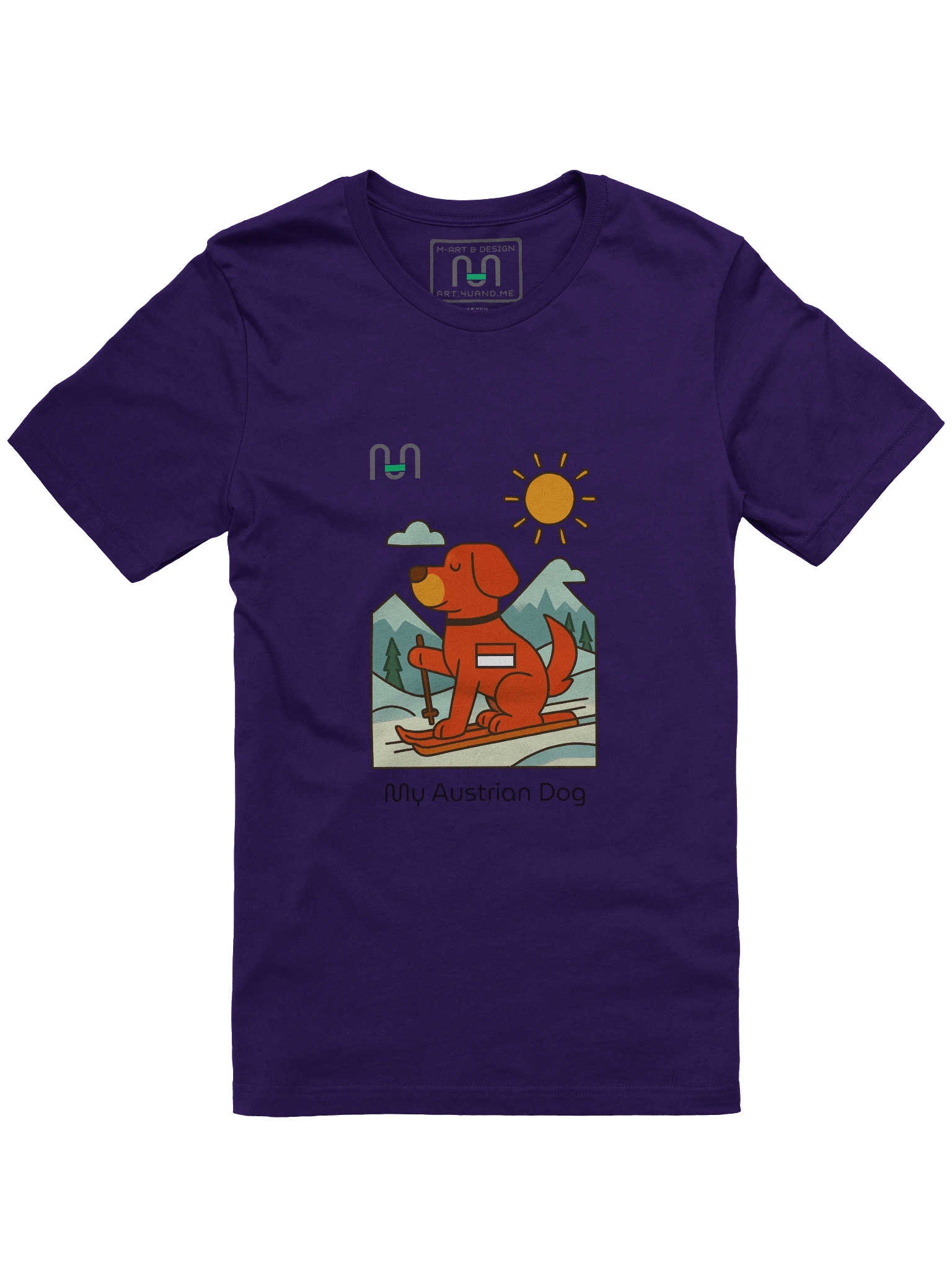 Alpine Pup – Austrian Ski Adventure Tee – M Style - M-Art & Design product image (6)