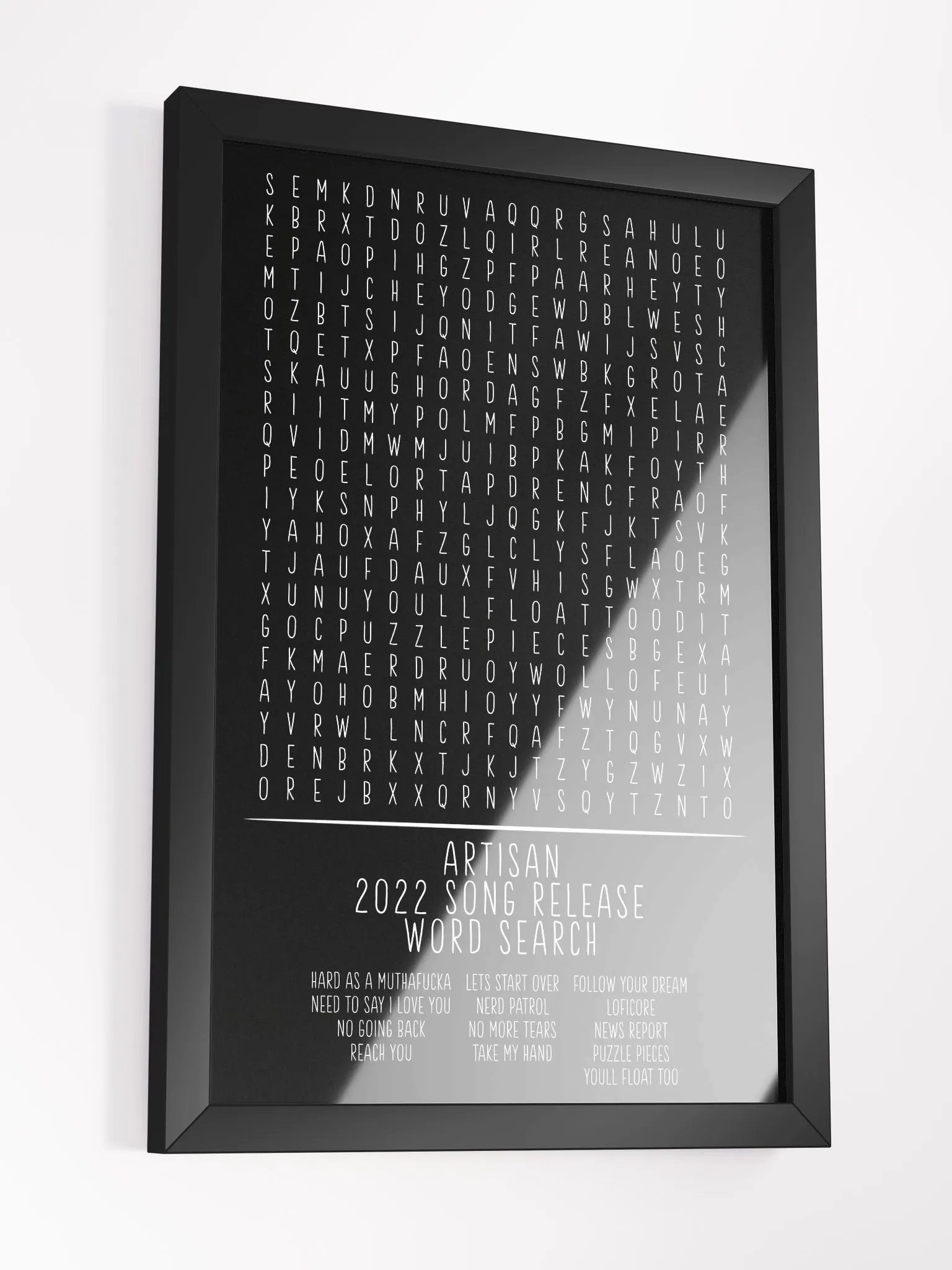 2022 Song Release Word Search Poster product image (3)