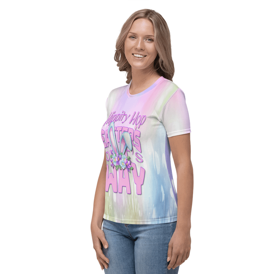 Hippity Hop Easter's On its Way All Over Print T-shirt product image (4)