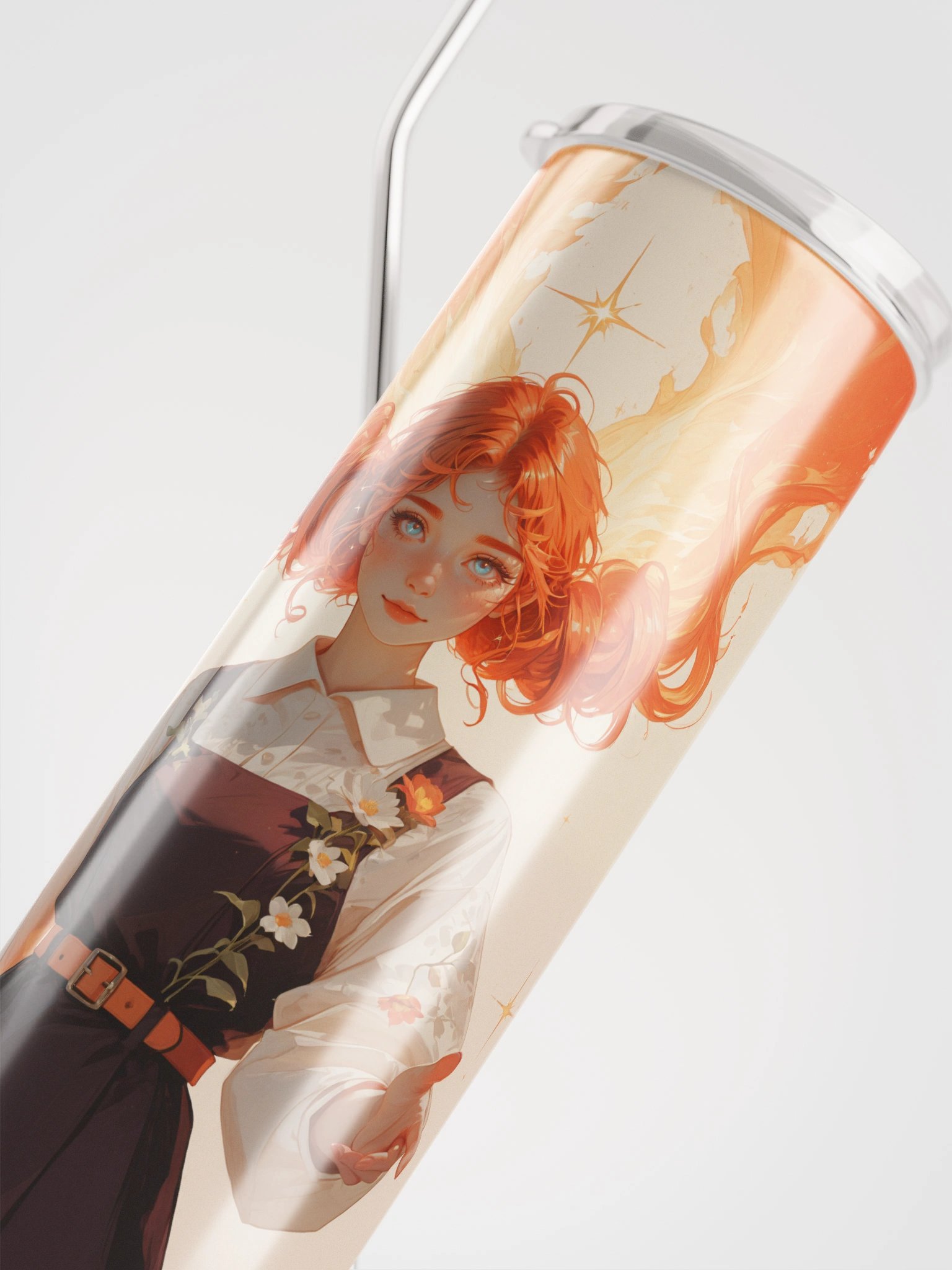 Flame-haired Pigtails Stainless Steel Tumbler product image (4)