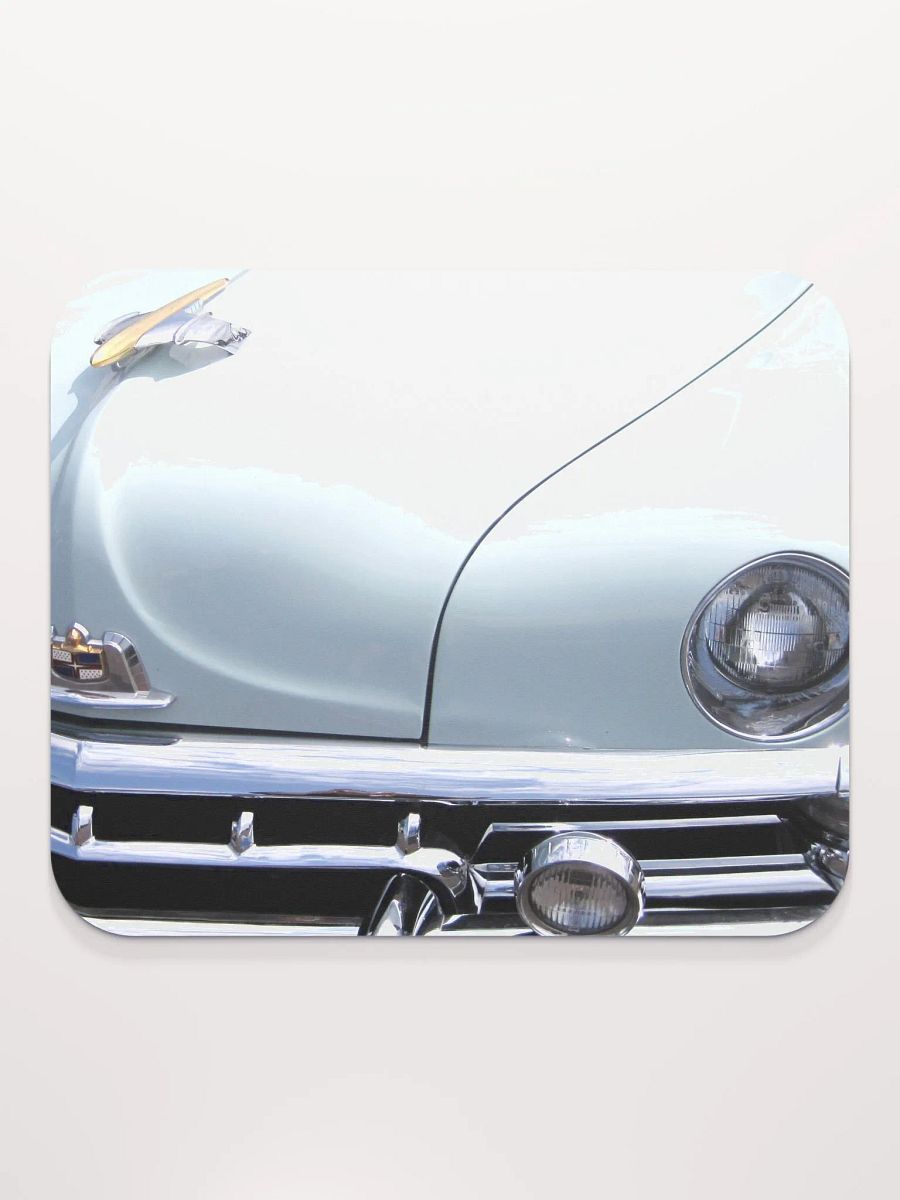White Hot Vintage Car Mouse Pad product image (2)