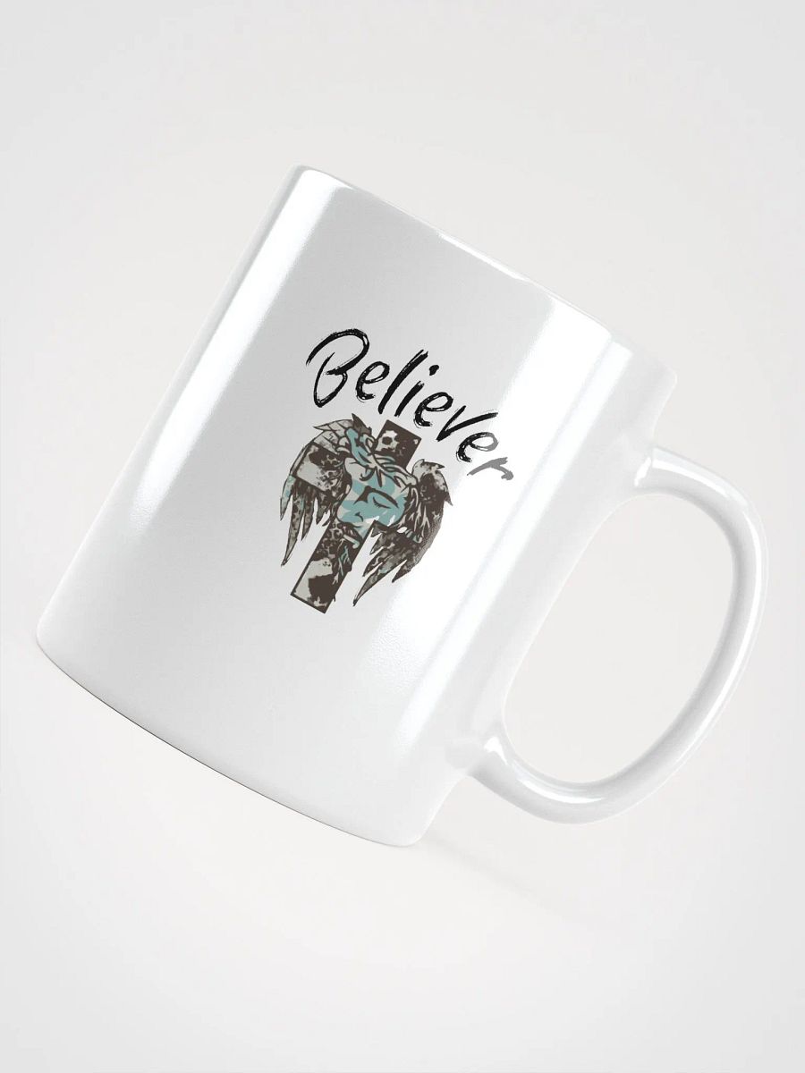 BELIEVER FAITH Fragmented Faces Glossy Mug product image (11)