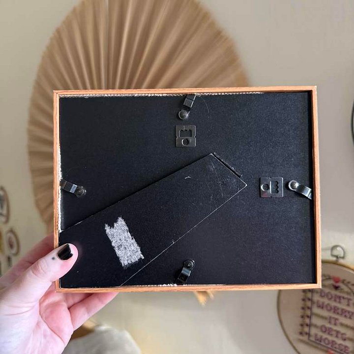 Framed Mauve Peony Cross Stitch product image (2)