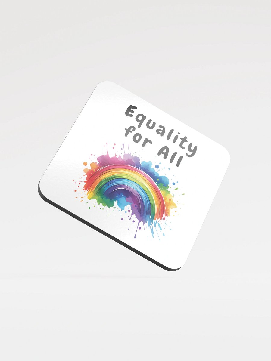 Equality For All Inclusive glass cork coasters product image (1)