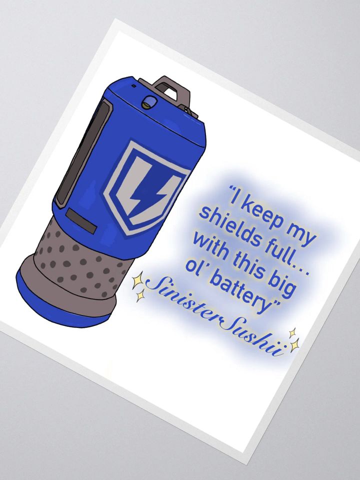 SinisterSushii Big ol' Battery Sticker product image (4)