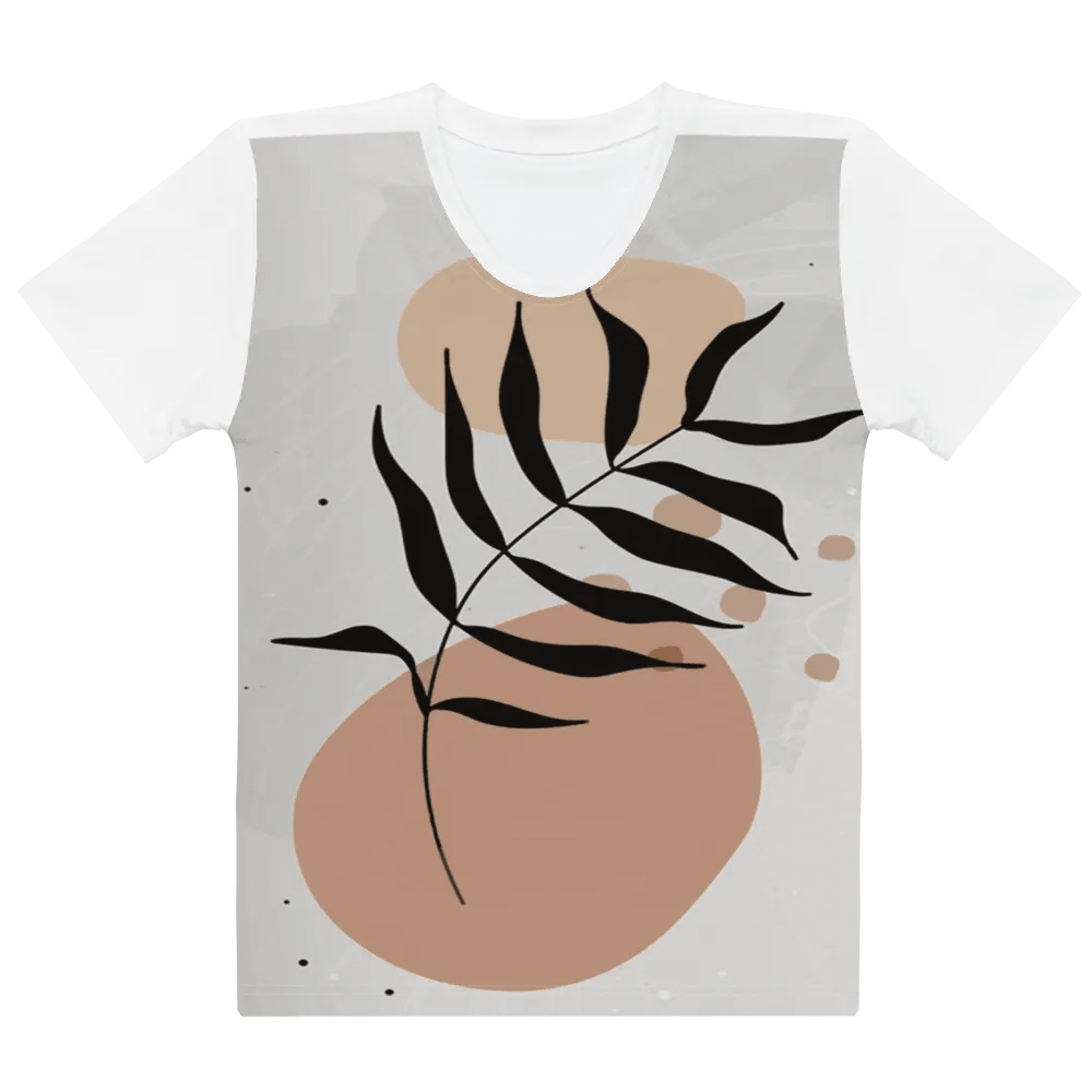 Hand-Drawn Flat Design Flower Outline Unisex T-Shirt DT005 product image (2)