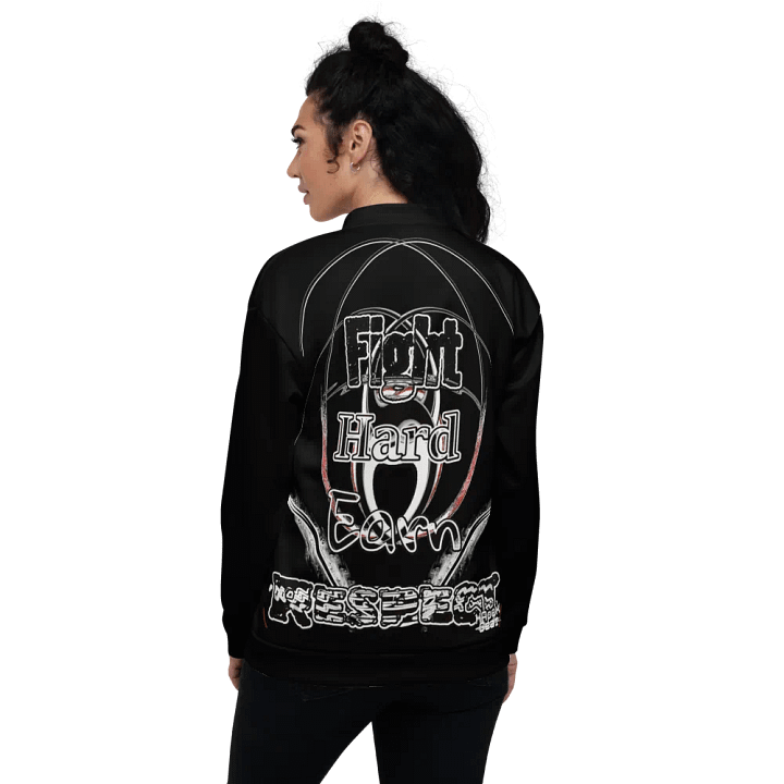 Fight Hard Earn Respect - Black - Bomber Jacket product image (1)