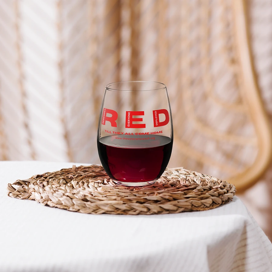 Remember Everyone Deployed Stemless Wine Glass product image (15)