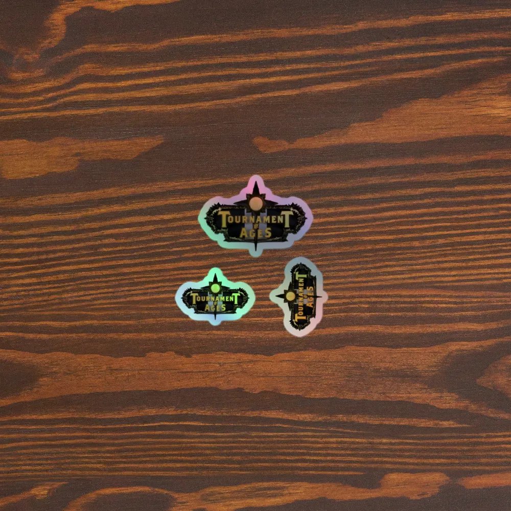 Tournament of Ages - Full Logo - Holo Sticker Sheet product image (3)