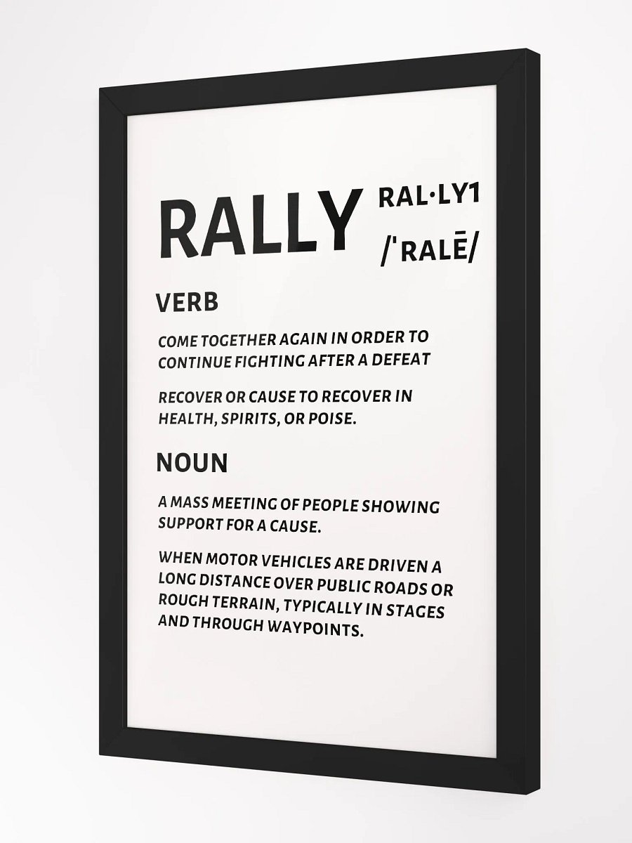 Rally Defined Print product image (4)