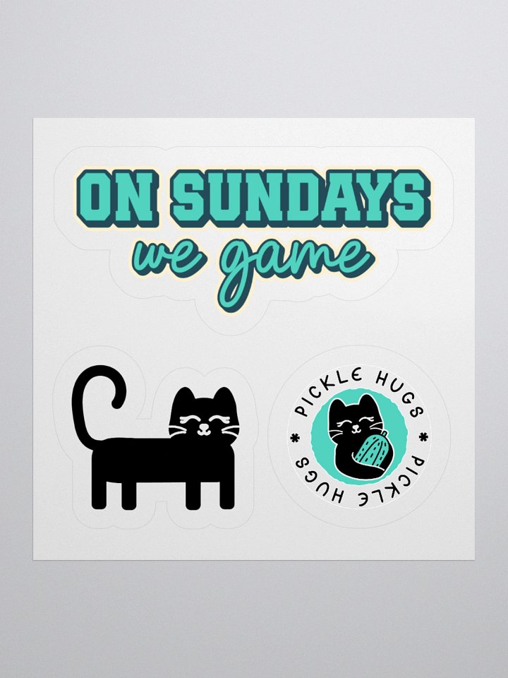 On Sundays We Game Sticker Sheet product image (2)