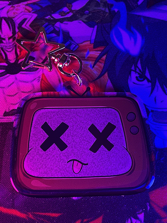 deadpixel TV Star Epoxy Acrylic Keychain product image (1)