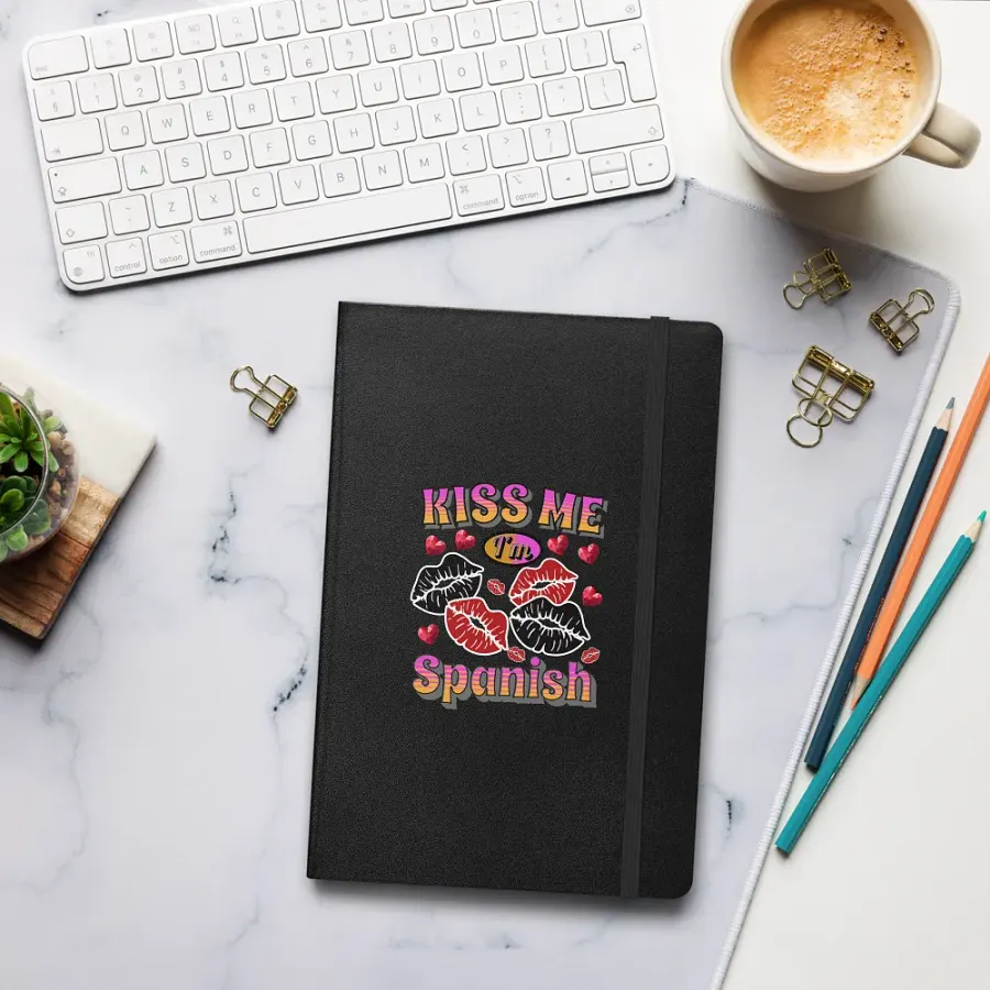 Kiss Me Im Spanish Hardcover Notebook product image (7)