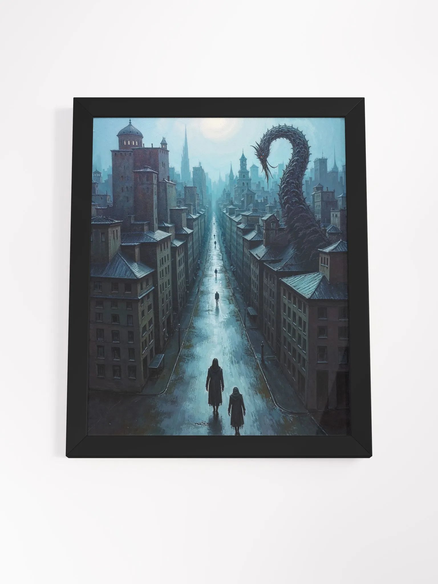Surreal Metropolis Framed Print product image (12)