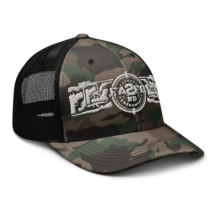 FA2FO 2nd Amendment Camo Trucker Hat product image (8)