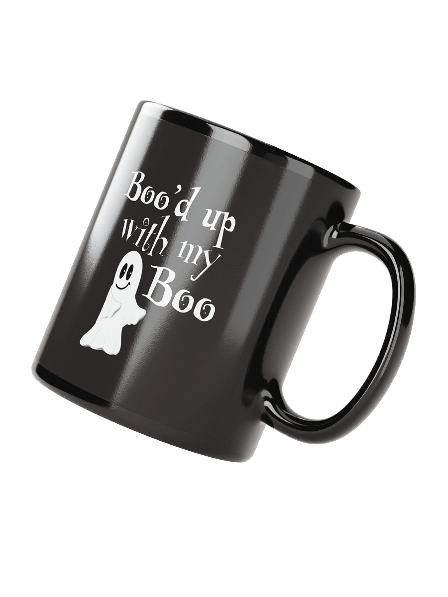 Boo’d Up With My Boo – Cute Ghost Halloween Ceramic Mug product image (3)