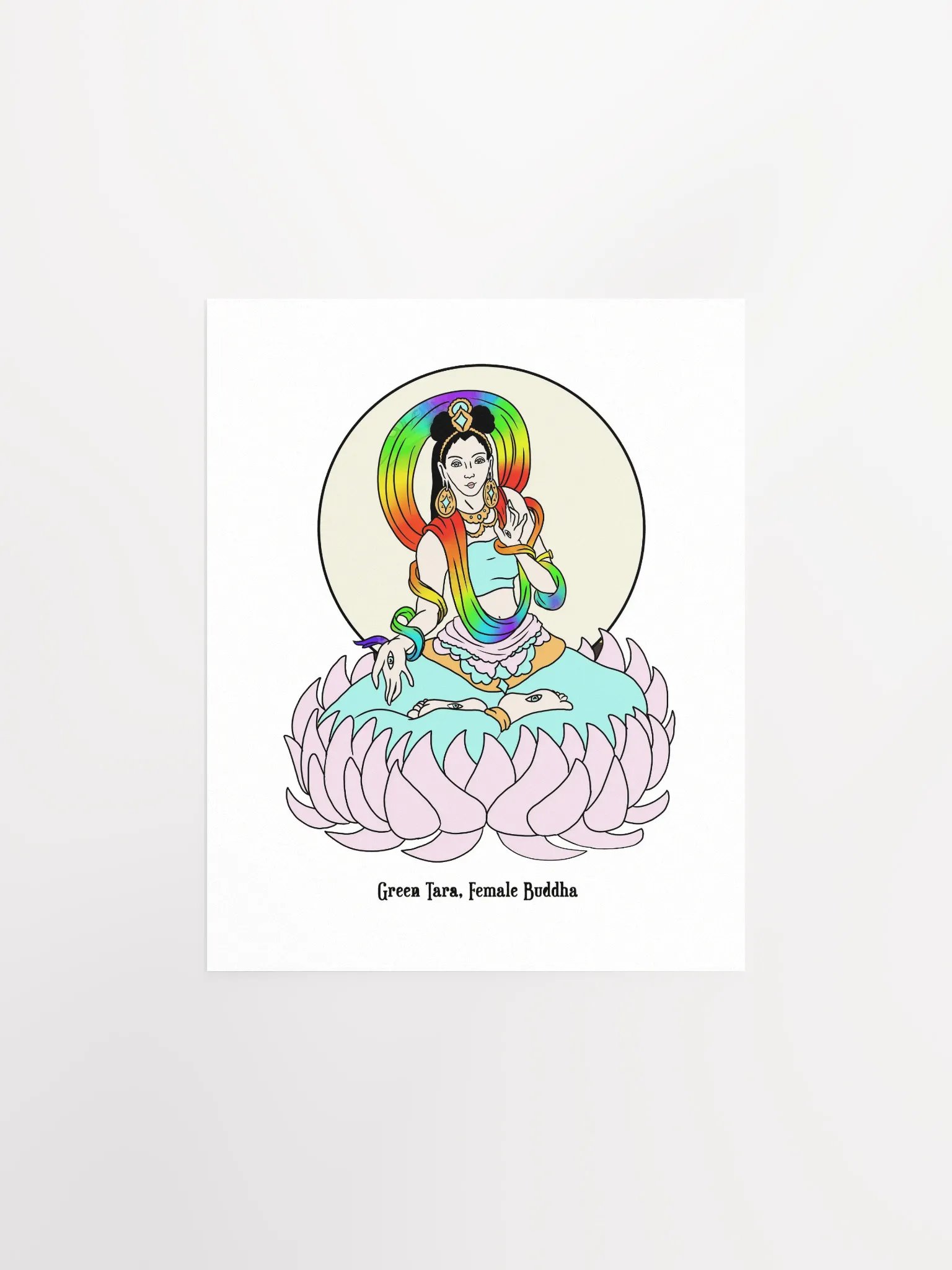 Green Tara 8x10 Print product image (1)